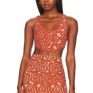 For Love & Lemons Nomi Crop Top & Aiko Skirt (Matching Set)